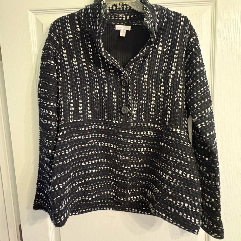 Chico's Black and White Knit Sweater